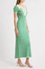 Johnny Collar Crochet Dress Green