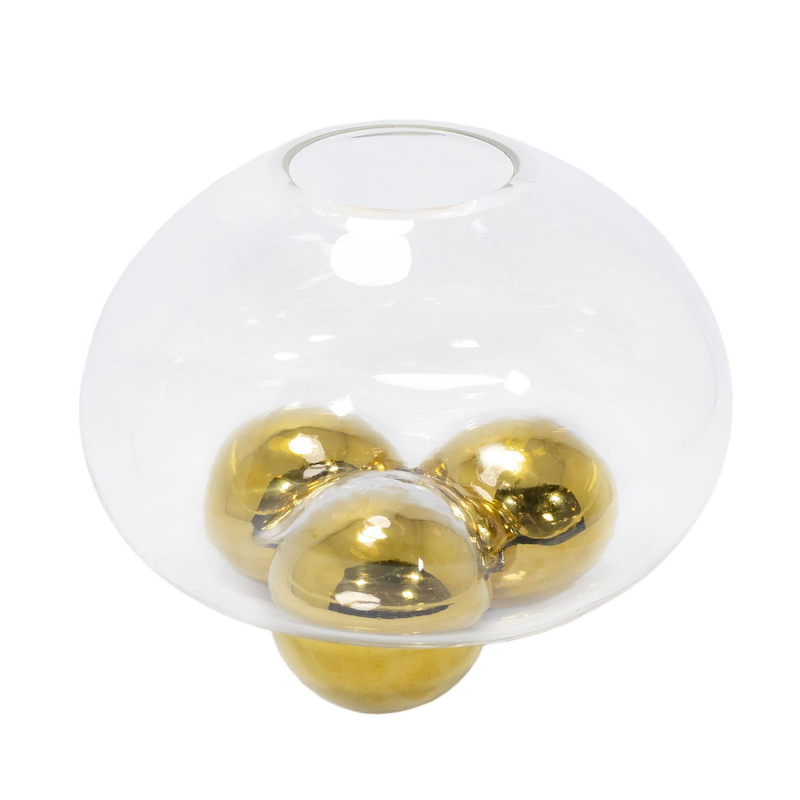 Akshara Glass Vase Gold