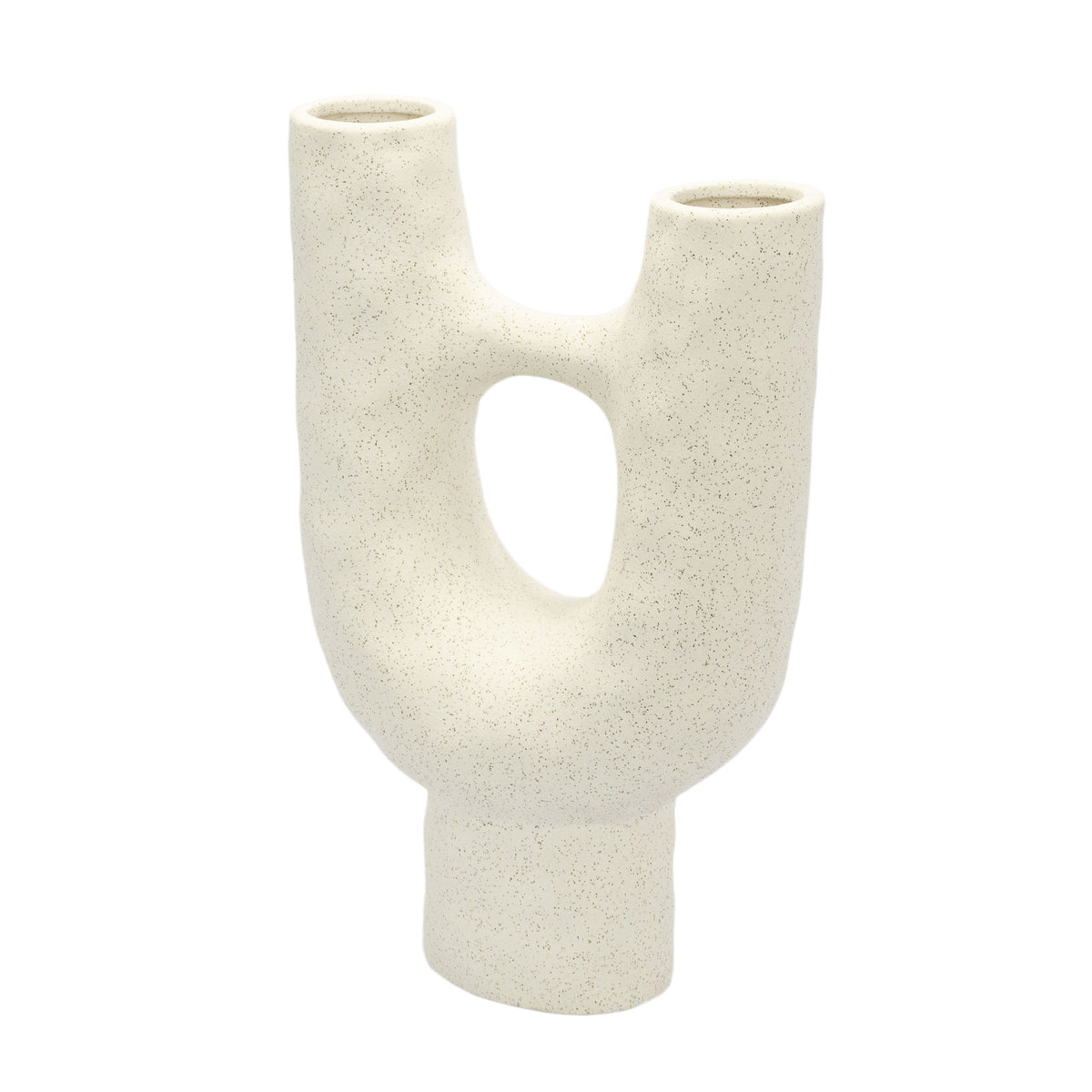 Devesh Ceramic Vase White