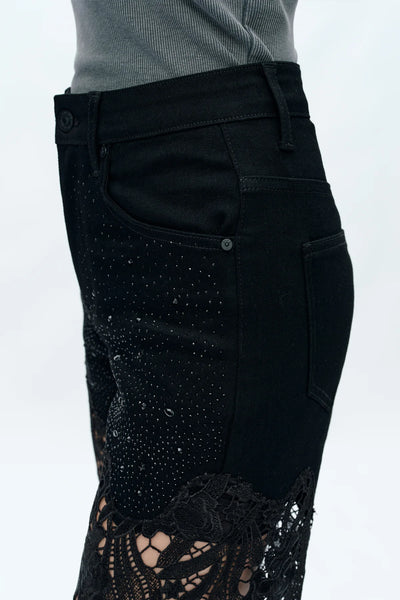 Frica Wide Leg Jean Black