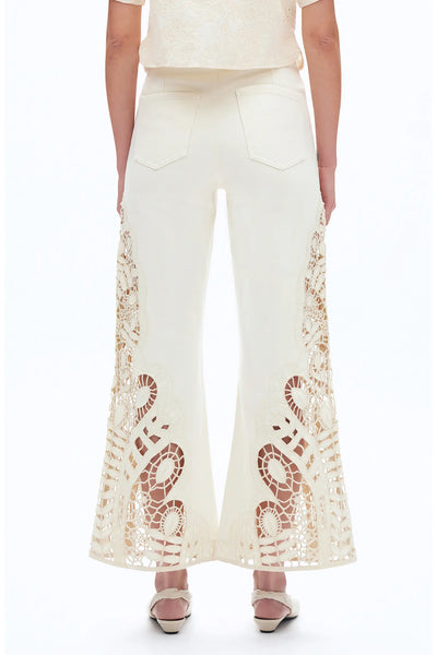 Angola Wide Leg Pant Beige