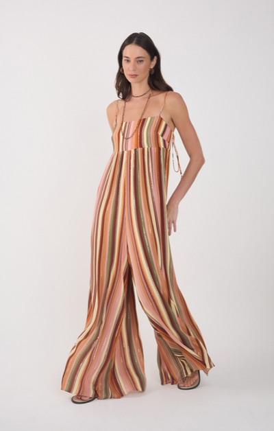 Bosque Print Lurex Jumpsuit