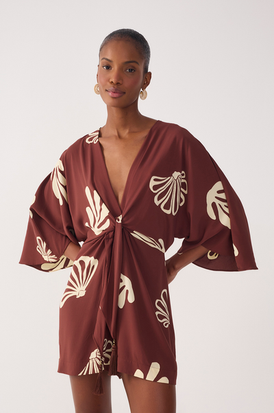Yoriank Romper Brown