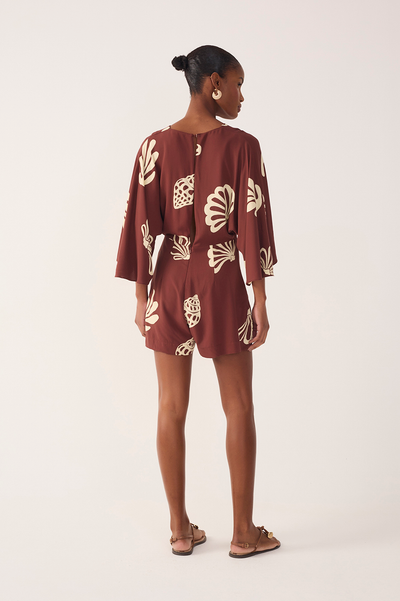 Yoriank Romper Brown