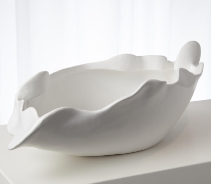 Free Form Bowl-Matte White