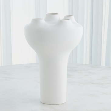 Geyser Vase White