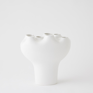 Geyser Vase White