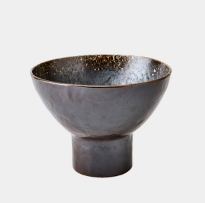 Cinder Footed Bowl Reactive Sm