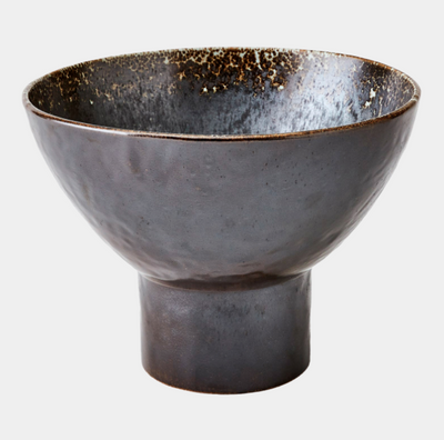 Cinder Footed Bowl Reactive Sm