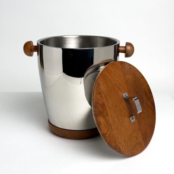 Ice Bucket With Wooden