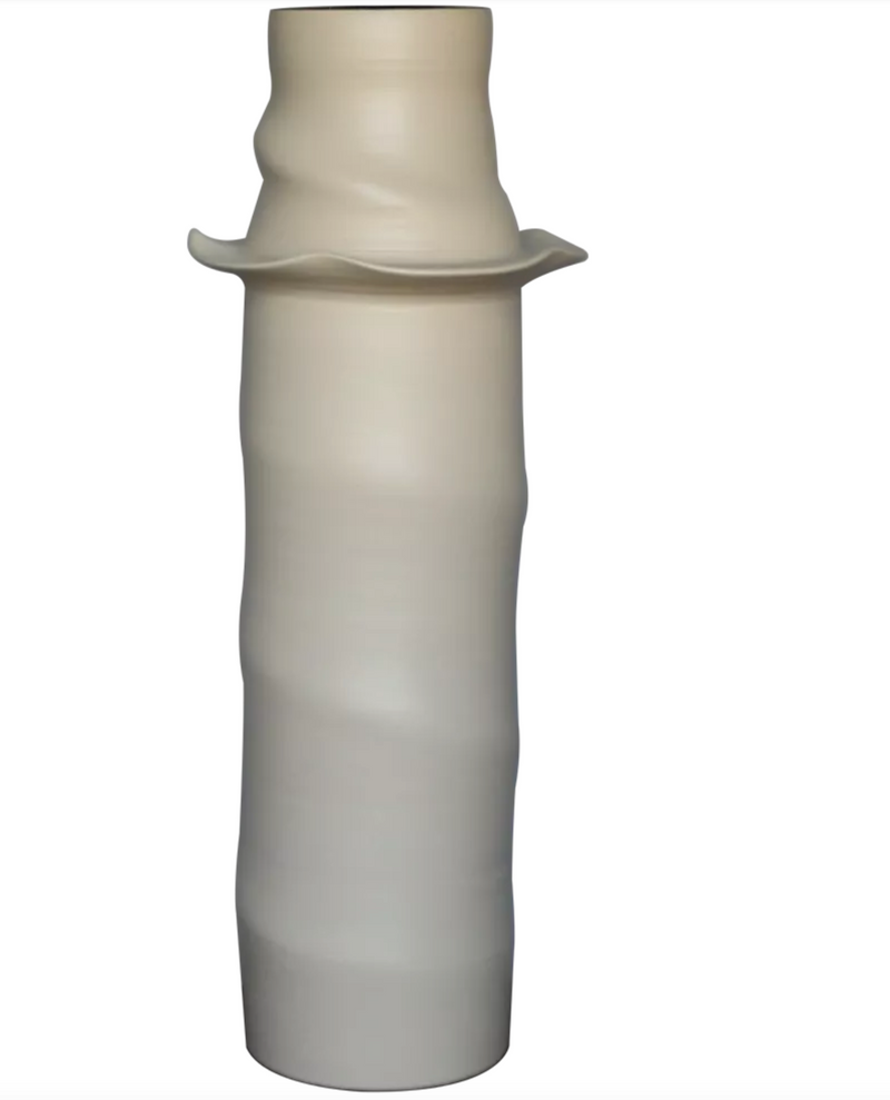 Anaisha Ceramic Vase White