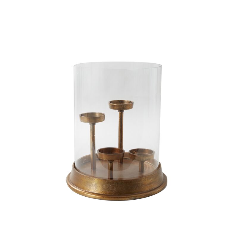 Elio Candle Holder Gold S