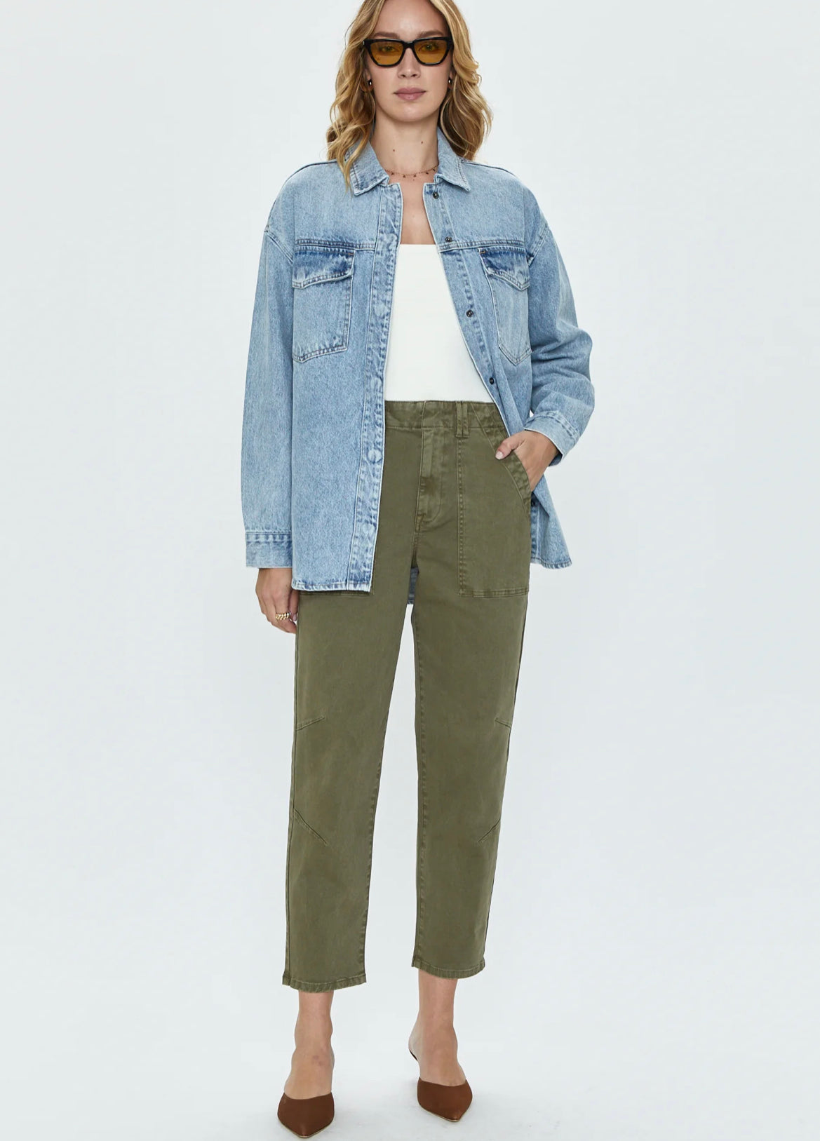 Pamela High Rise Straight Trouser