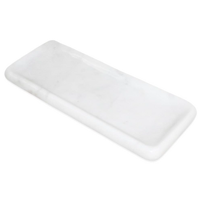 White Marble Round Edged Tray
