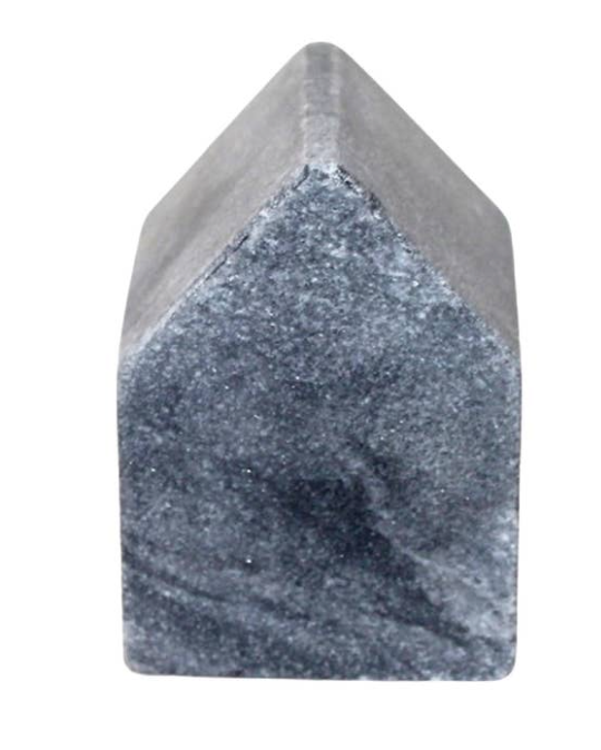 Butterscotch Marble Cube Object Grey L