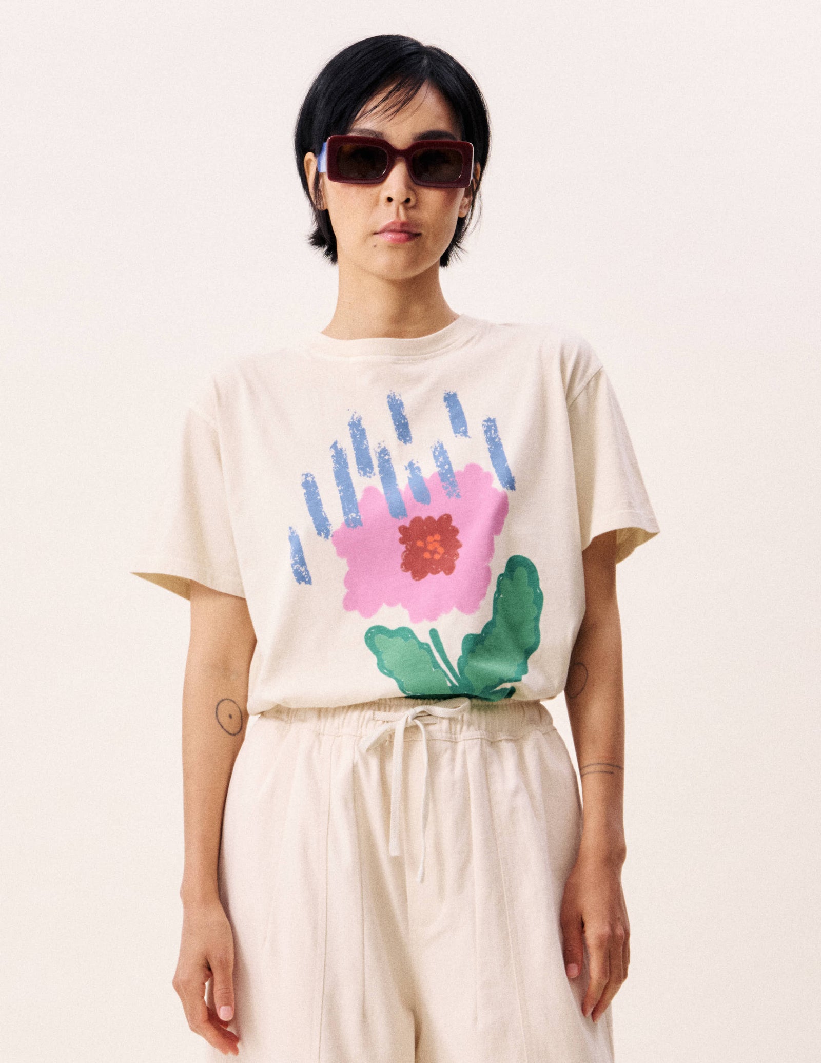 Pistia T-Shirt Cream
