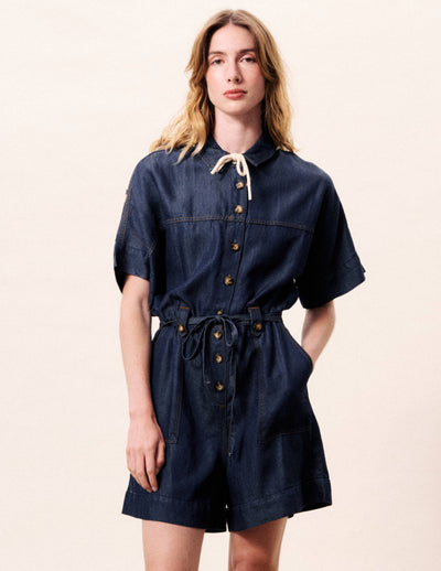 Mariselle Romper Blue