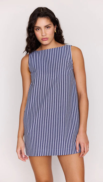 Delmar Stripe Shift Dress Blue