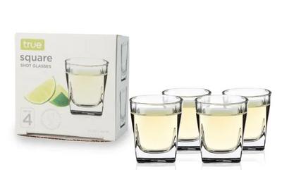 Square Shot Glasses Set of 4 by True