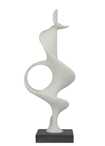 White Polystone Abstract Decorative