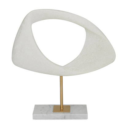 Decorative Sculpture White Polystone