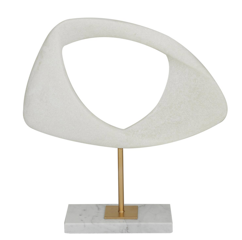 Decorative Sculpture White Polystone