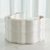 Crescent Printed Vase Matte White Lg