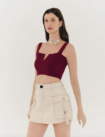 Damaris Skort Beige