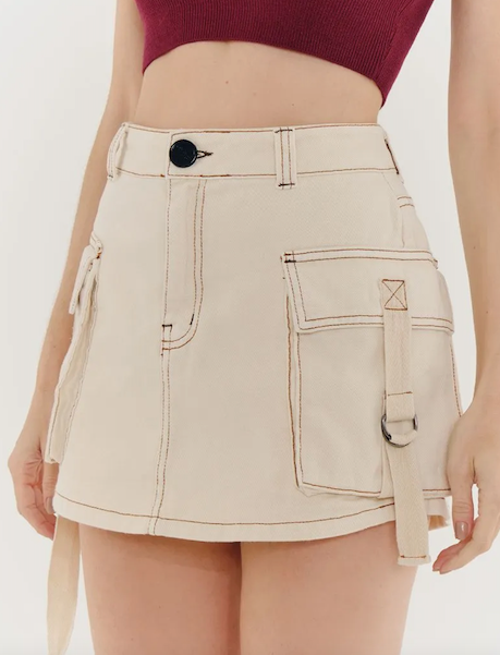 Damaris Skort Beige