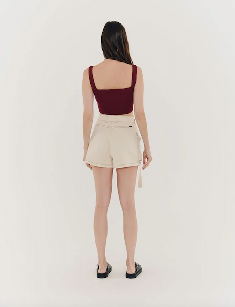 Damaris Skort Beige