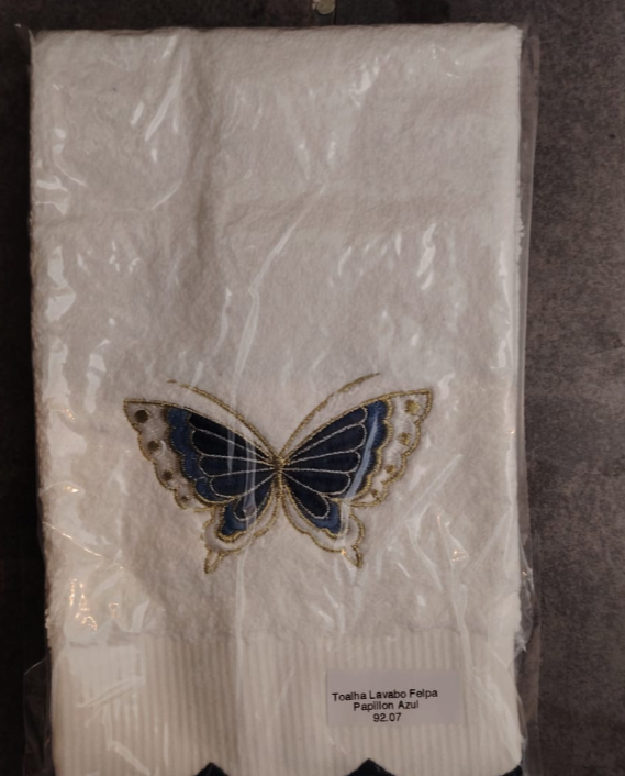 Butterfly Towel Felpa Blue