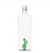 Bottle Cactus Green White