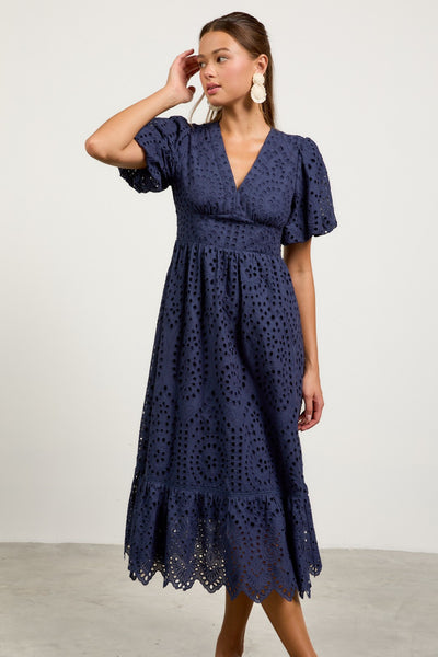 Lacy Dress Navy
