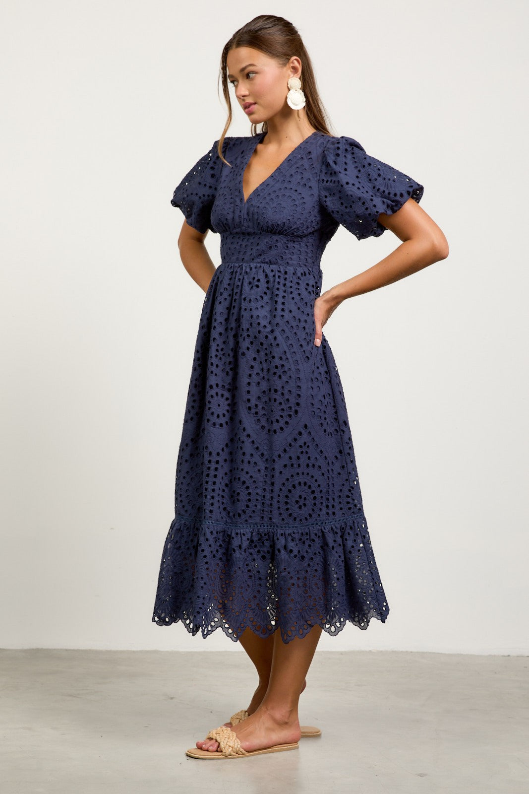 Lacy Dress Navy