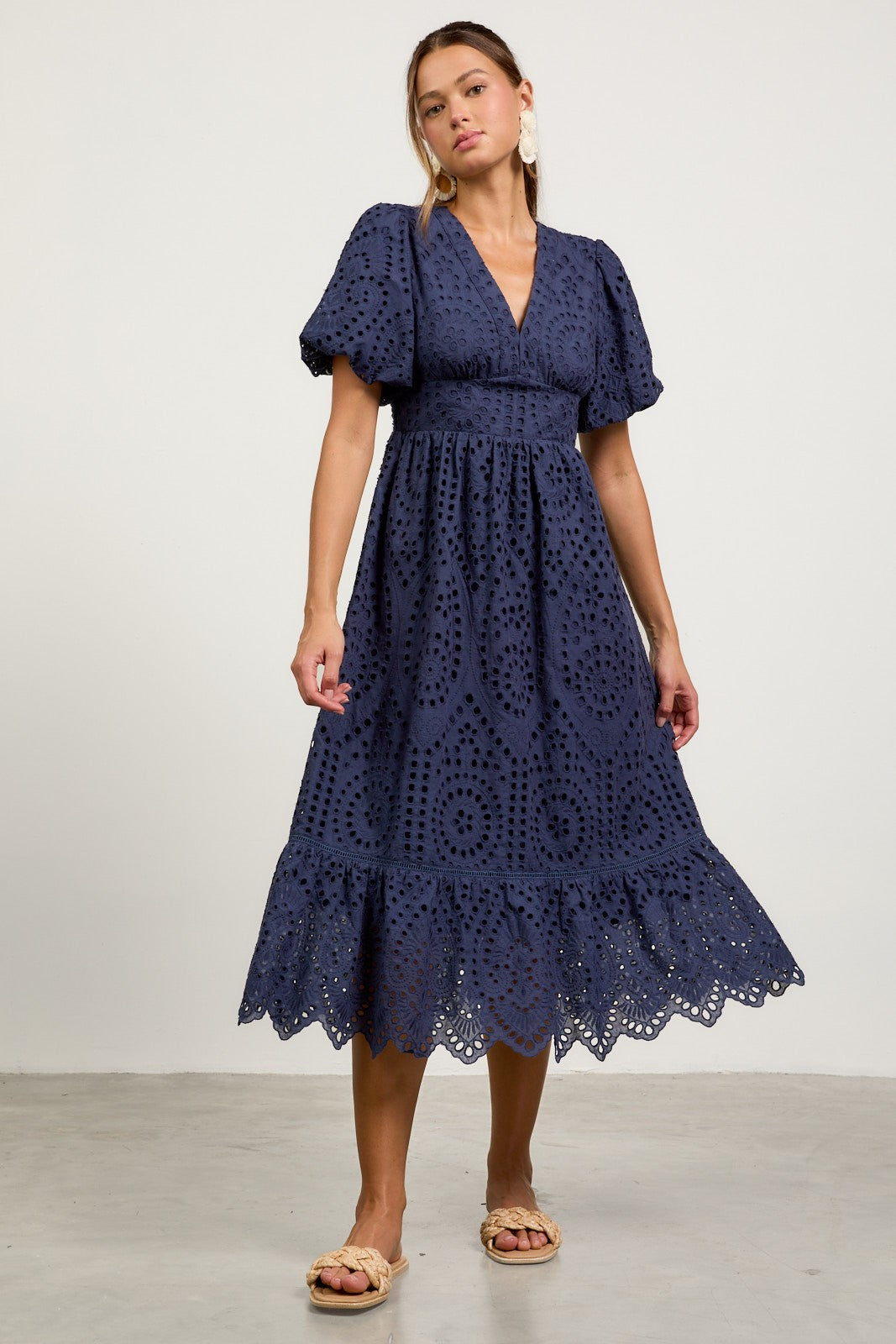 Lacy Dress Navy
