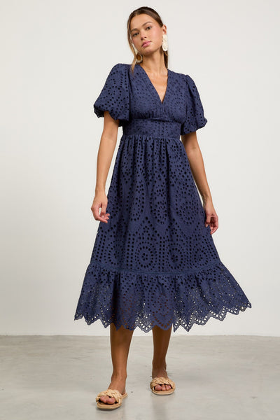 Lacy Dress Navy