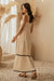 Umeri Dress Off White Black
