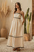 Umeri Dress Off White Black