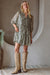Leslie Dress Olive Cream