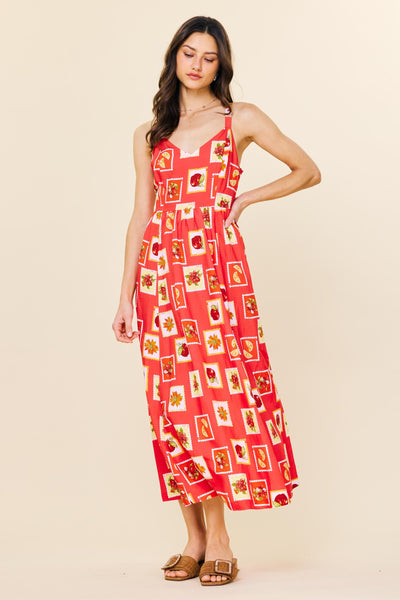Filena Dress Red Multi
