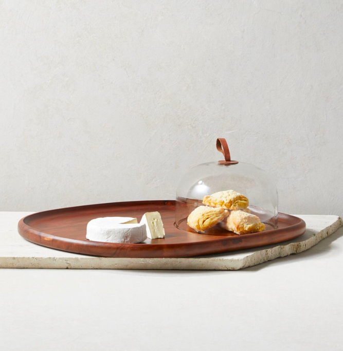 Talo Acacia Cheese Cloche Walnut