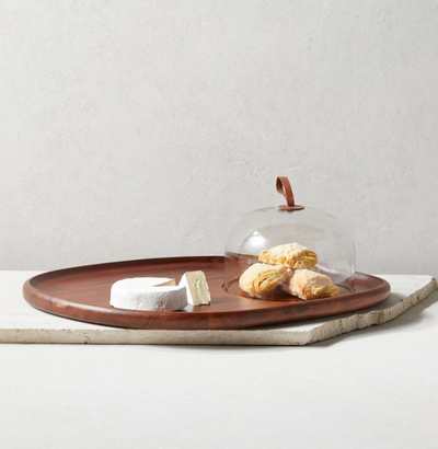 Talo Acacia Cheese Cloche Walnut
