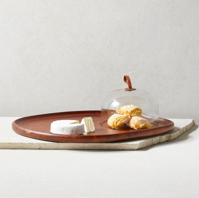 Talo Acacia Cheese Cloche Walnut