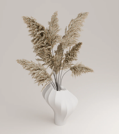Valise C Porcelain Vase White