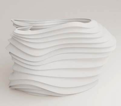 Voo G Porcelain Vase White