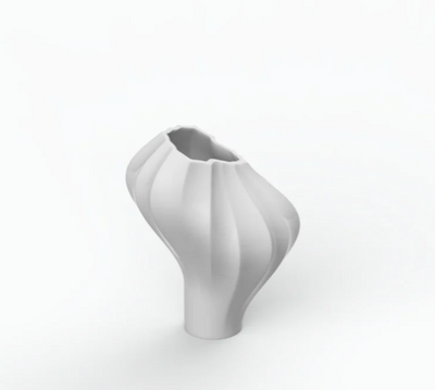 Valise C Porcelain Vase White