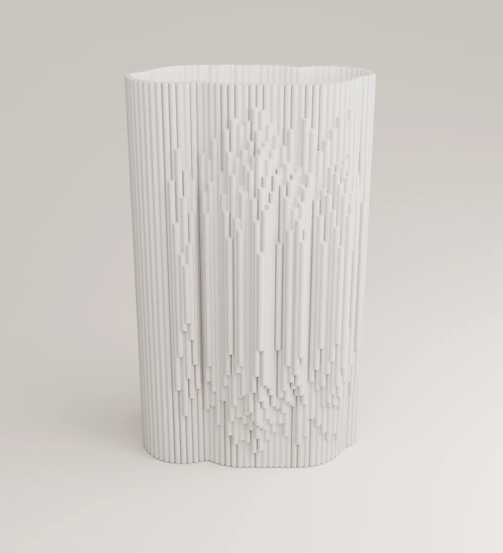 Cinético Porcelain Vase White