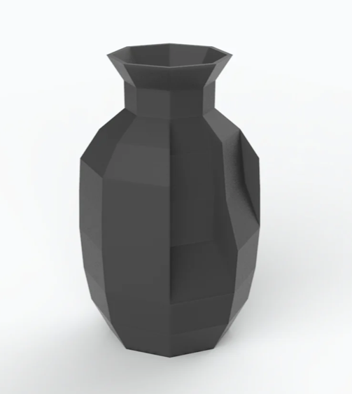 Meridiano Porcelain Vase Black