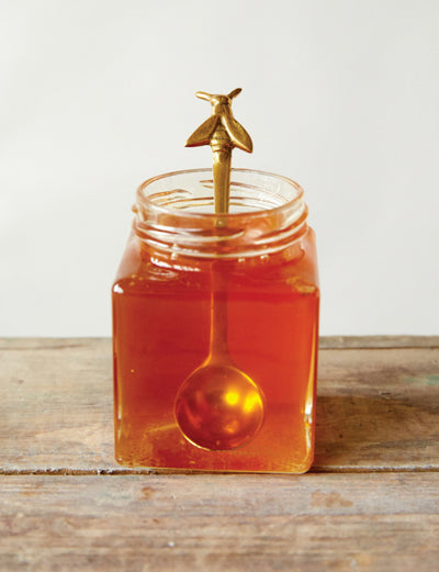 5"L Brass Spoon w/Bee