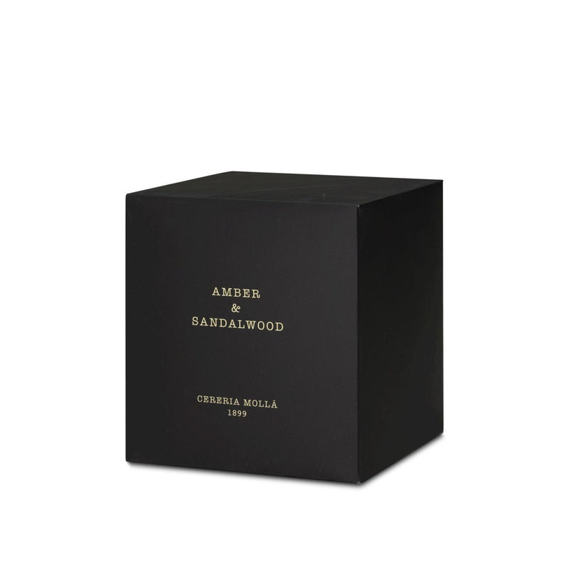 Amber & Sandalwood Black Premium Candle